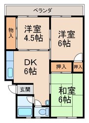 第２矢田マンションの物件間取画像